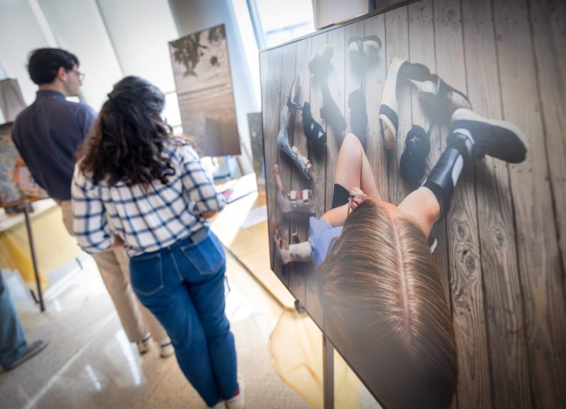 The Penn State Health Children’s Hospital Childhood Cancer Survivorship Clinic hosted an art exhibit featuring the work of five childhood cancer survivors who participated in its inaugural the Photovoice program on Tuesday, Sept. 30, 2025.