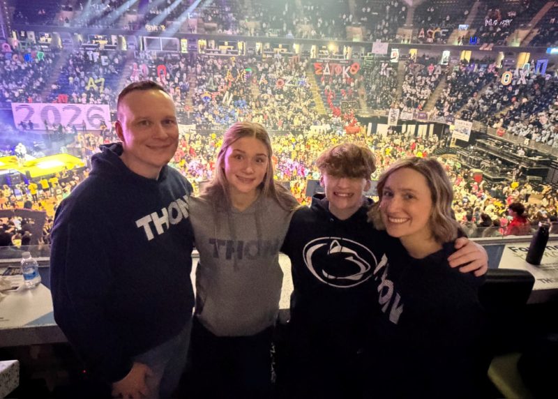 Brad and his family attend THON in support of Four Diamonds and the fight against childhood cancer.