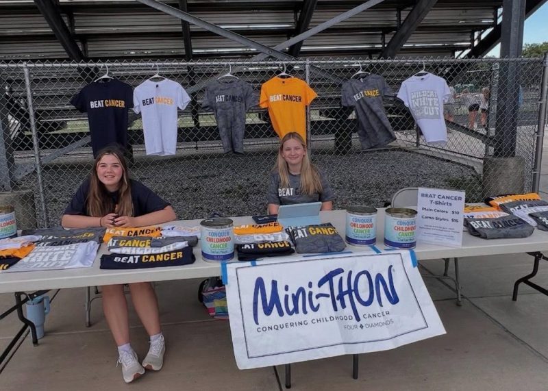 Dallastown Mini-THON students sell Beat Cancer shirts and collect donations to conquer childhood cancer.
