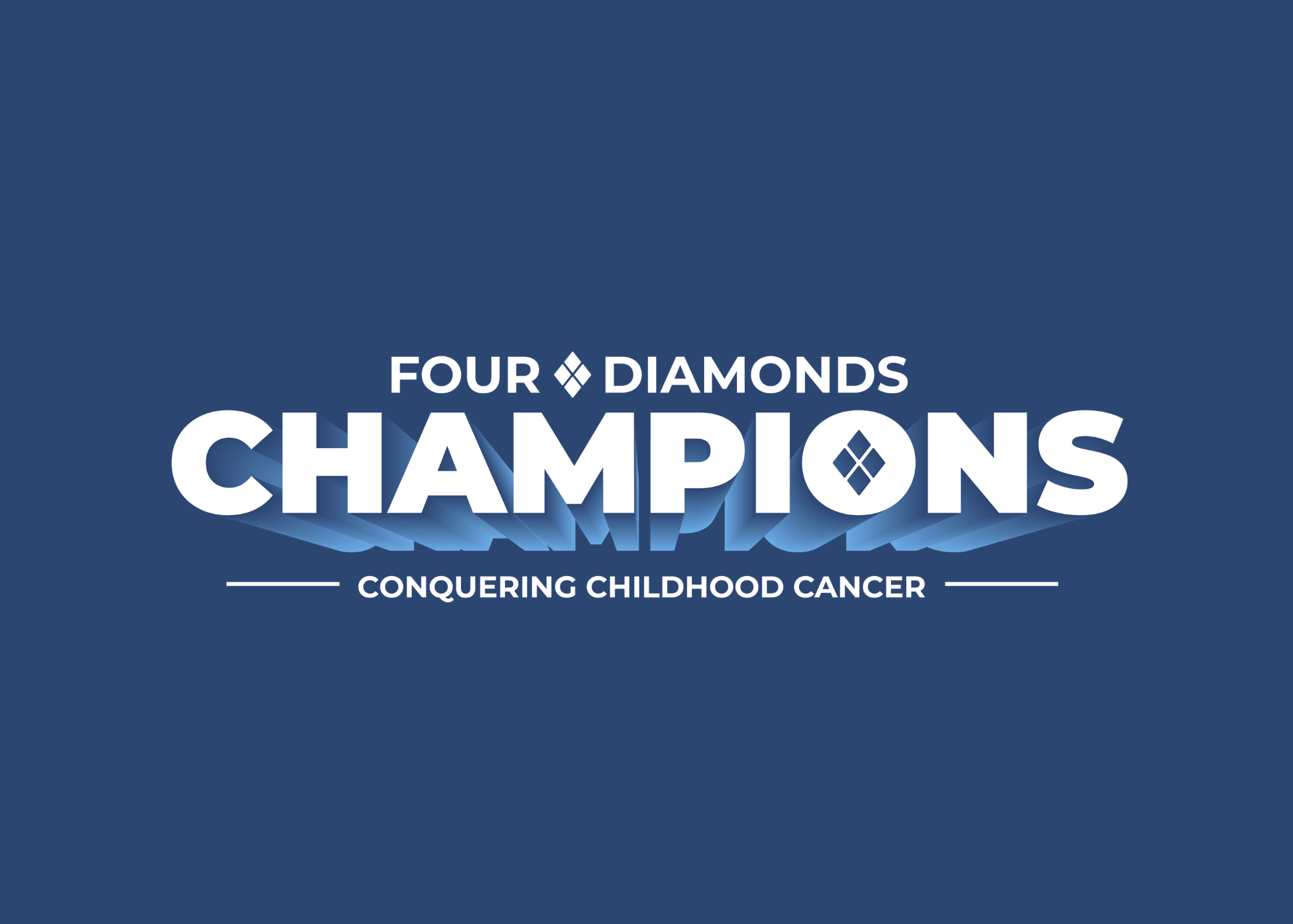 Four Diamonds Champions logo with the tagline “Conquering Childhood Cancer”